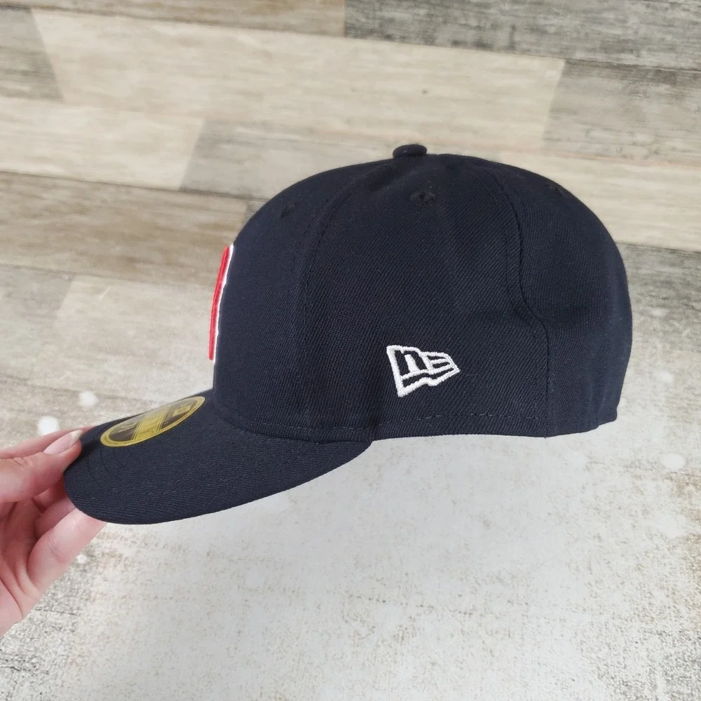 New Era Boston Red Sox 59Fifty Navy Fitted Hat Cap Sz 7 3/4